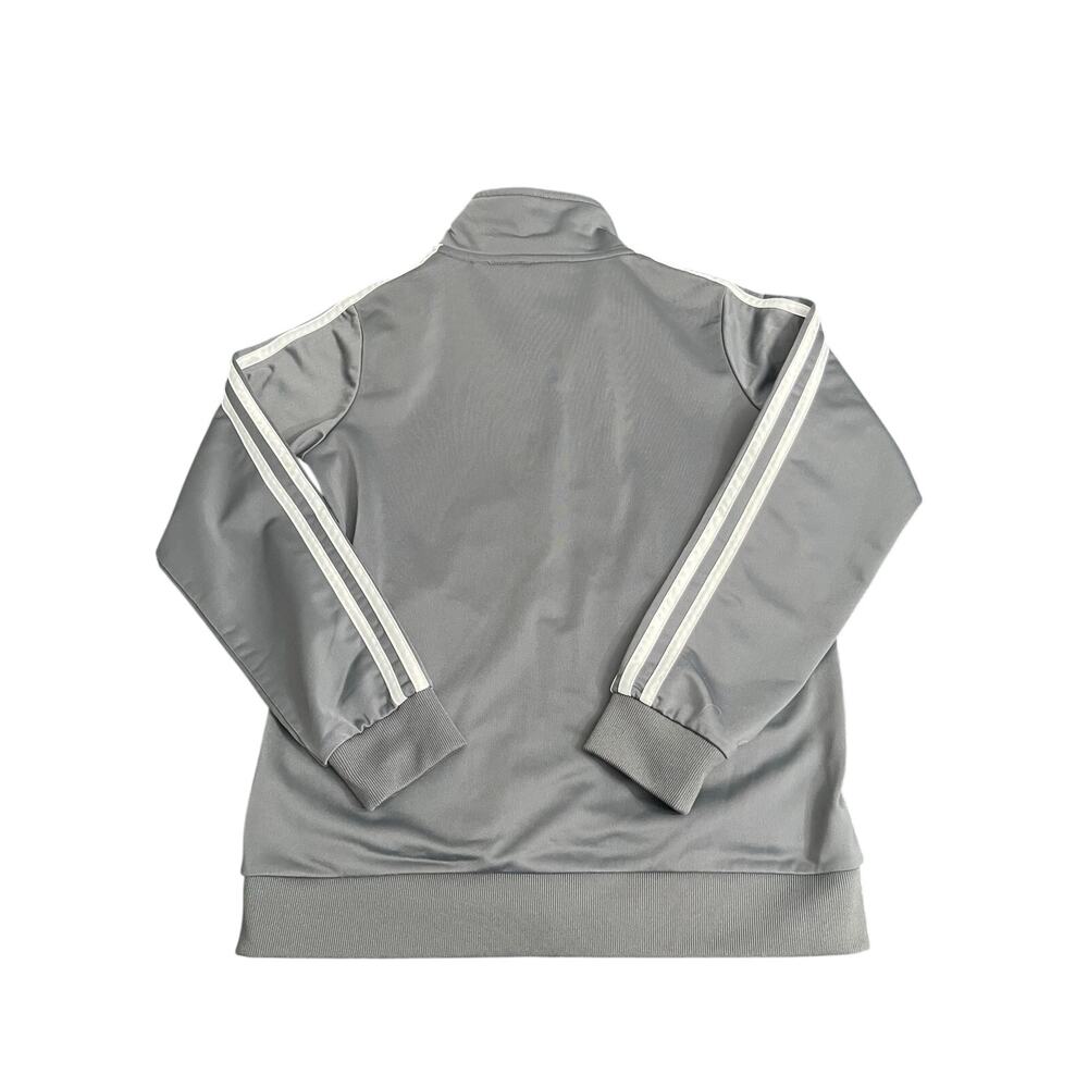 Adidas Boys Track Jacket Gray Size (10/12 M) - Picture 2 of 5